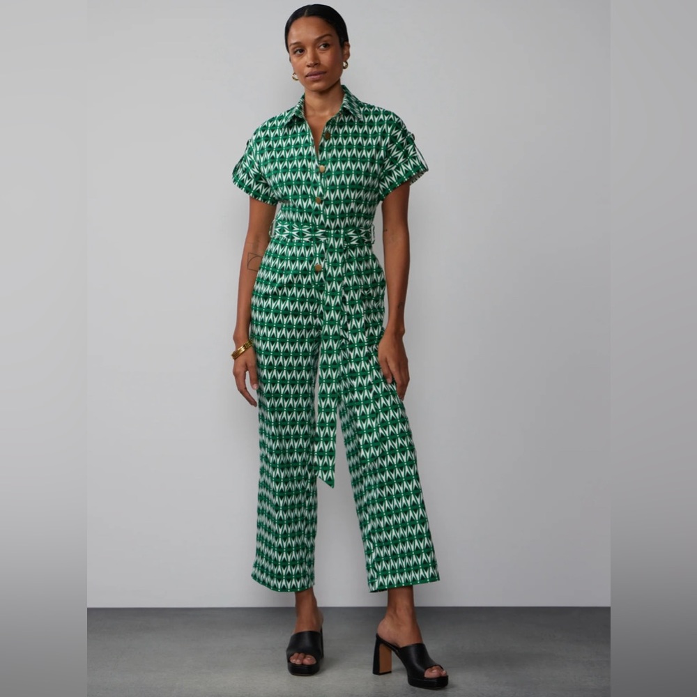 NEW WITH TAG GEOMETRIC JUMPSUIT STRETCH